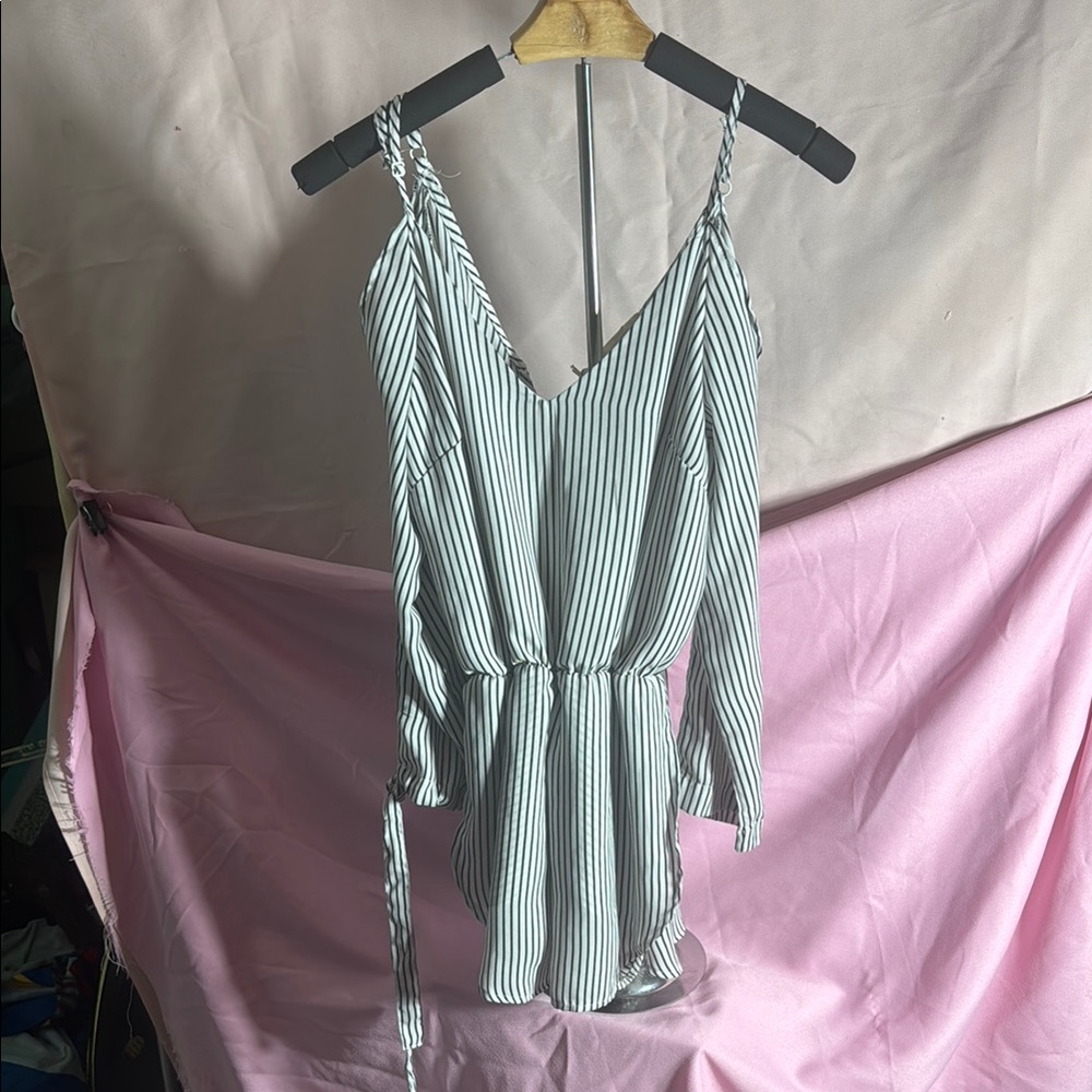 Mini Rebellion Striped Romper